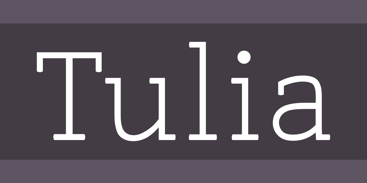 Tulia Font preview